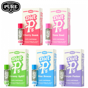 PERFECTLY PURE DIET P'S THC-P + HHC VAPE CARTRIDGE 1GM/6CT/PK