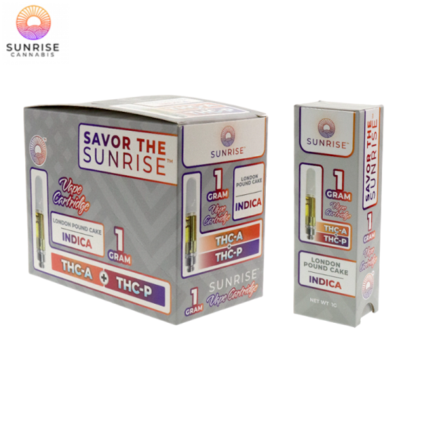 SUNRISE THC-A + THC-P VAPE CARTRIDGE 1GM/10CT/PK