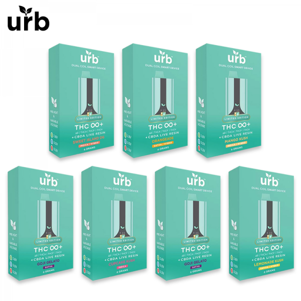 URB THC INFINITY+ LIVE RESIN DISPOSABLE VAPE 6GM/6CT/PK