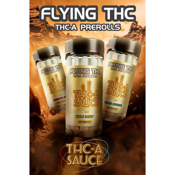 FLYING HORSE THC-A SAUCE 52 PRE ROLLS 2GM/10CT/JAR