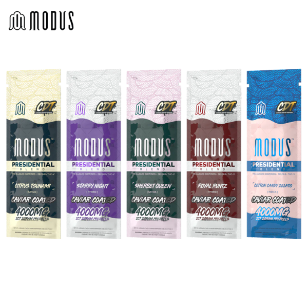 MODUS PRESIDENTIAL BLEND THC-A LIQUID DIAMONDS PRE ROLLS 2GM/2CT/10PK