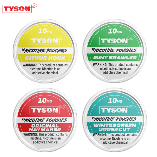 TYSON 2.0 10MG NICOTINE POUCHES 15CT/5PK