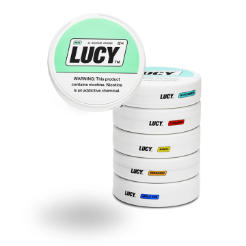 LUCY 4MG / 8MG / 12MG NICOTINE POUCHES 15CT/5PK