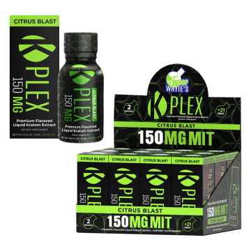 K-PLEX PROF WHYTE'S LIQUID KRATOM EXTRACT SHOTS 15ML/150MG/12CT/PK