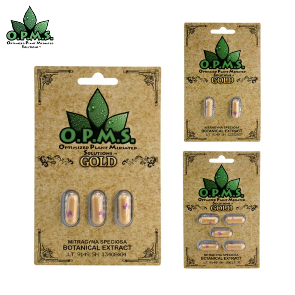 OPMS ® GOLD KRATOM CAPSULES 2/3/5CT/PK