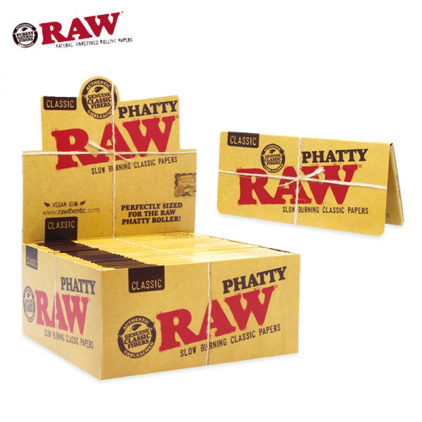 RAW CLASSIC PHATTY ROLLING PAPER 32CT/24PK