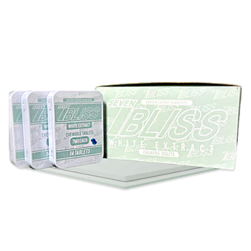 7 BLISS KRATOM EXTRACT CHEWABLE TABLETS 7MG/14CT/10PK - WHITE