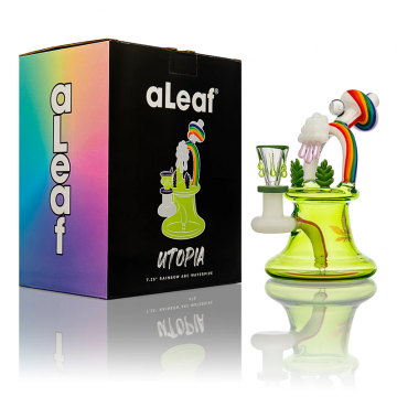 7.25 IN ALEAF® UTOPIA MINI GLASS WATER PIPE