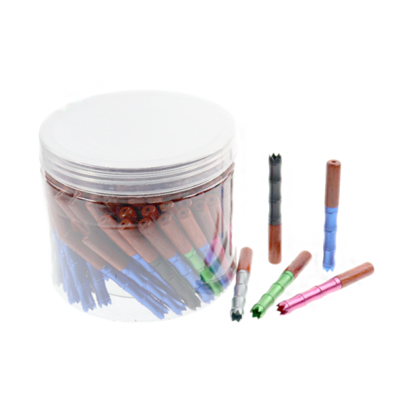 IDGAF STRAIGHT METAL PIPE 120CT/ ASSORTED COLOR JAR