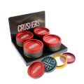 CRUSHER 4-PIECE 90MM METALIC HERB GRINDER 4CT/ASSORTED DISPLAY