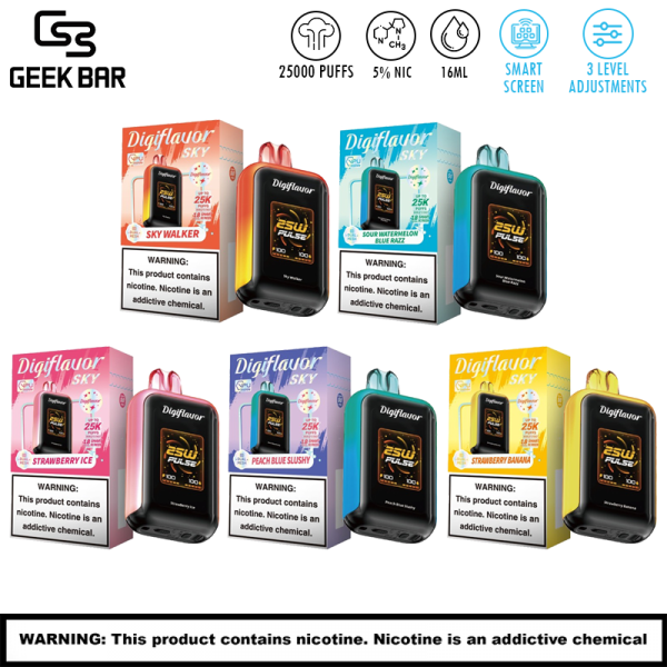 DIGIFLAVOR SKY BY GEEK BAR 25000 PUFFS DISPOSABLE VAPE 5CT/DISPLAY