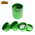 GLIIZY 4-PIECE 63MM  W/ASHTRAY ALUMINUM HERB GRINDER