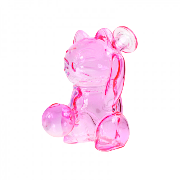 5 IN CAT SNIFFER GLASS MINI WATER PIPE 12CT/ASSORTED COLOR JAR