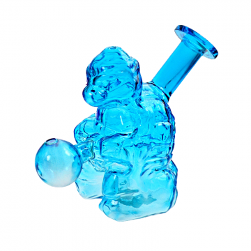 5 IN NINJA SNIFFER MINI GLASS WATER PIPE 14CT/ASSORTED COLOR JAR