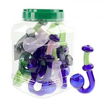 5 IN SHERLOCK SLIME GLASS HAND PIPE 15CT/JAR