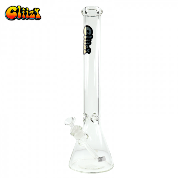 18 IN GLIIZY 7MM HEAVY BEAKER BASE CLEAR GLASS WATER PIPE