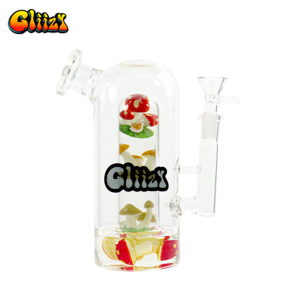 6.9 IN GLIIZY WONDERLAND CLEAR GLASS WATER PIPE