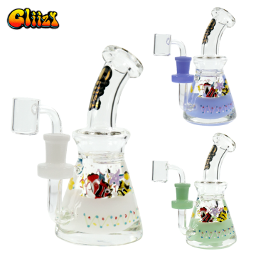 7 IN GLIIZY CHORD SEA WORLD MINI GLASS DAB RIG