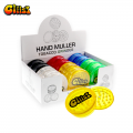 GLIIZY 2-PIECE 55MM HAND MULLER PLASTIC HERB GRINDER 12CT/DISPLAY