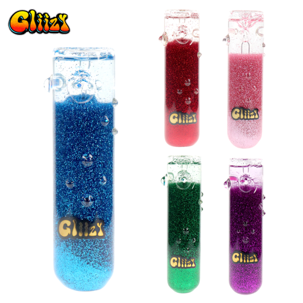 4.8 IN GLIIZY ELITE GLYCERIN STREAM ROLLE GLASS HAND PIPE