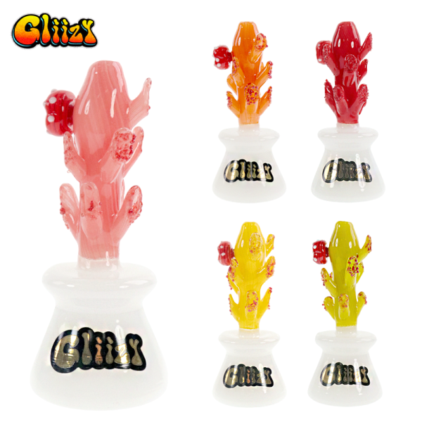 4 IN GLIIZY BONSAI GLASS HAND PIPE