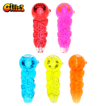 4.4 IN GLIIZY LOVE GLASS HAND PIPE 