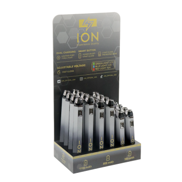 ION ASSORTED BLACK FUSION BATTERY DISPLAY PACK 24CT/DISPLAY