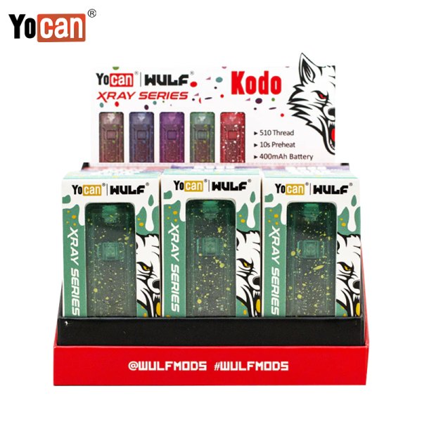 YOCAN X WULF KODO X-RAY SERIES VAPE BATTERY 15CT/DISPLAY