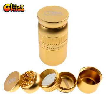 GLIIZY 5-PIECE 50MM ALUMINUM HERB GRINDER 