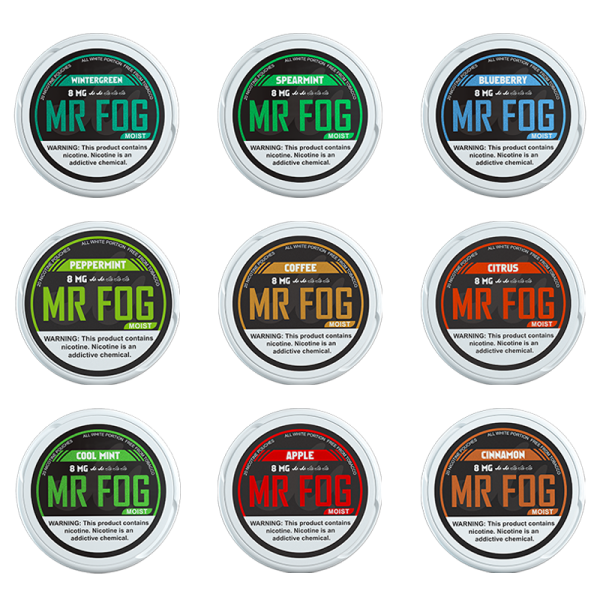 MR FOG 8MG MOIST NICOTINE POUCHES 20CT/5PK