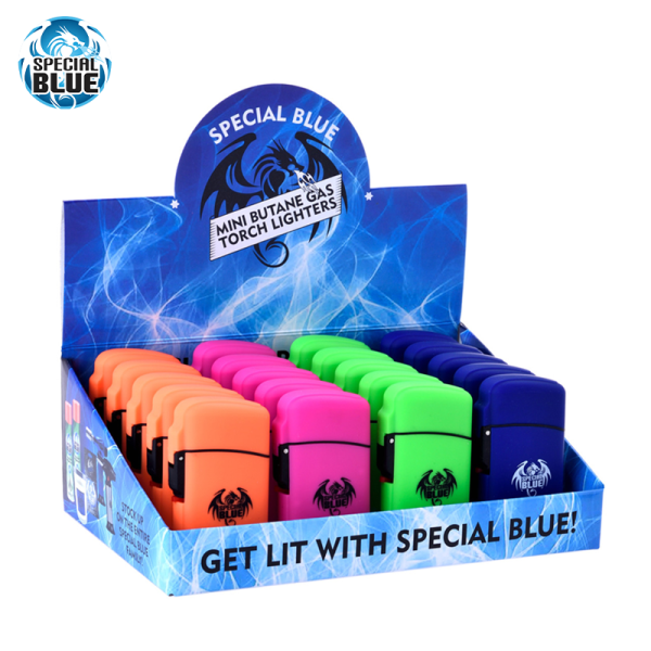 SPECIAL BLUE CLASSIC RUBBER TORCH LIGHTER 20CT/DISPLAY