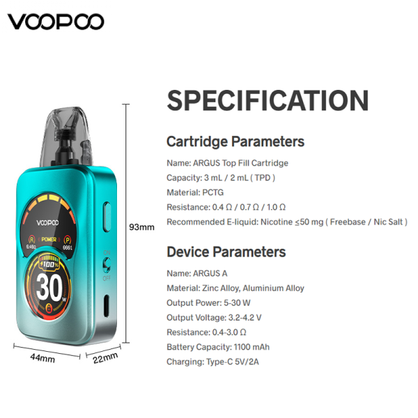 VOOPOO ARGUS A POD KIT