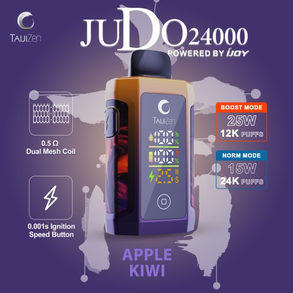 TAIJIZEN JUDO POWERED BY IJOY NOVELTY EDITION 24000 PUFFS DISPOSABLE VAPE 5CT/DISPLAY