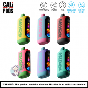 CALI PODS UL20000 DISPOSABLE VAPE 6CT/DISPLAY