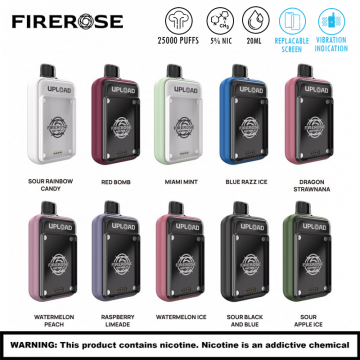 FIREROSE UPLOAD 25000 PUFFS DISPOSABLE VAPE 5CT/DISPLAY