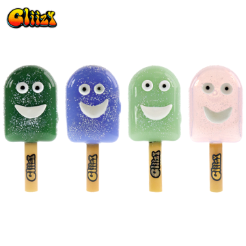 4.5 IN GLIIZY TASTEBUB ICECREAM GLASS HAND PIPE