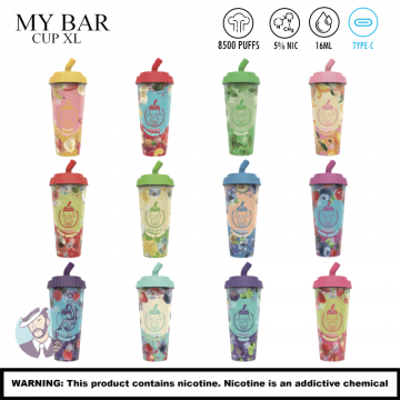 MY BAR CUP XL 8500 PUFFS DISPOSABLE VAPE 9CT/DISPLAY