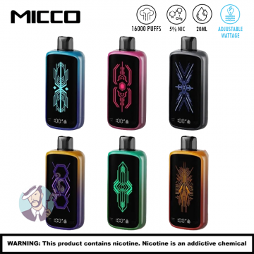 MICCO N16000 DISPOSABLE VAPE 5CT/DISPLAY