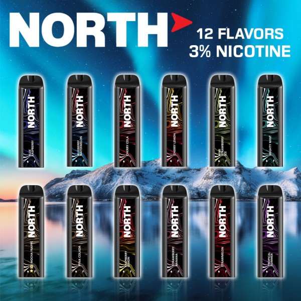 NORTH 3 NICOTINE 5000 PUFFS DISPOSABLE VAPE 10CT/DISPLAY