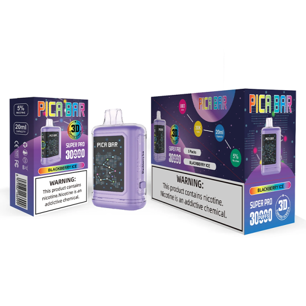 PICA BAR SUPER PRO 30000 PUFFS DISPOSABLE VAPE 5CT/DISPLAY