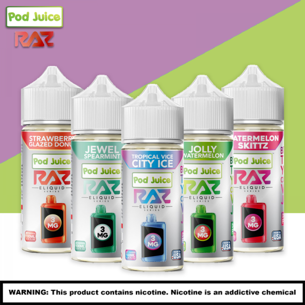 POD JUICE X RAZ SERIES T.F.N E-LIQUID 100ML