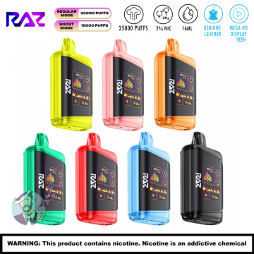 RAZ DC25000 DISPOSABLE VAPE 5CT/DISPLAY