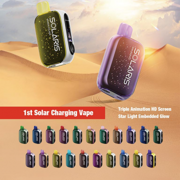 SOLARIS 25000 PUFFS SOLAR POWERED DISPOSABLE VAPE 5CT/DISPLAY