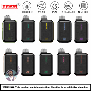 TYSON 2.0 HEAVYWEIGHT 7000 PUFF DISPOSABLE VAPE 10CT/DISPLAY