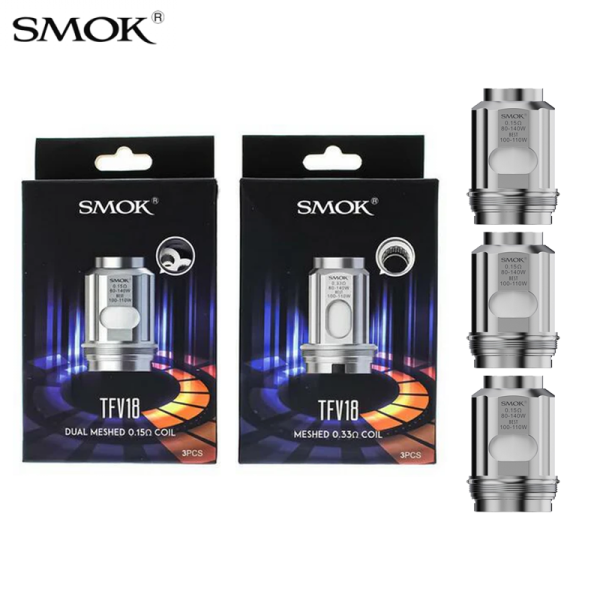 SMOK TFV18 MESH REPLACEMENT COILS 3CT/PK