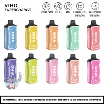 VIHO SUPERCHARGE 20000 PUFFS DISPOSABLE VAPE 5CT/DISPLAY