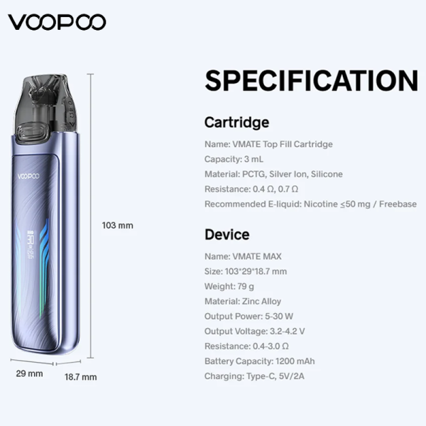 VOOPOO VMATE MAX POD KIT