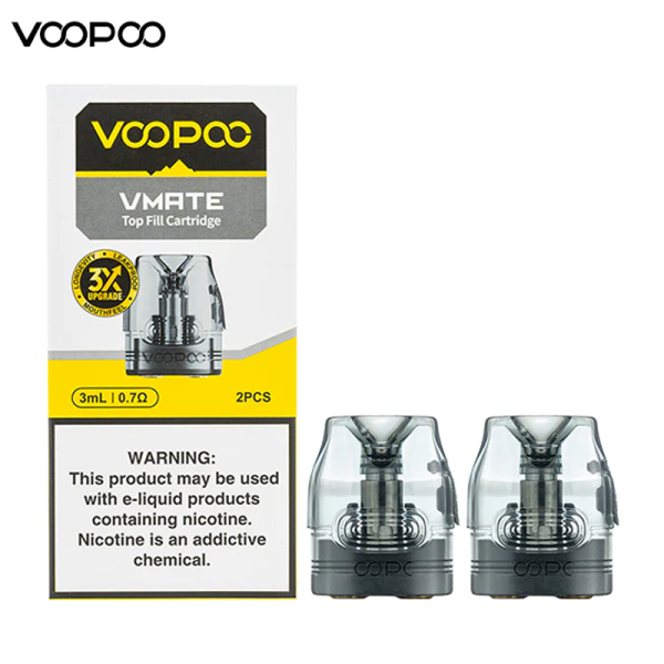 VOOPOO VMATE TOP FILL REPLACEMENT PODS 3ML/2CT/PK