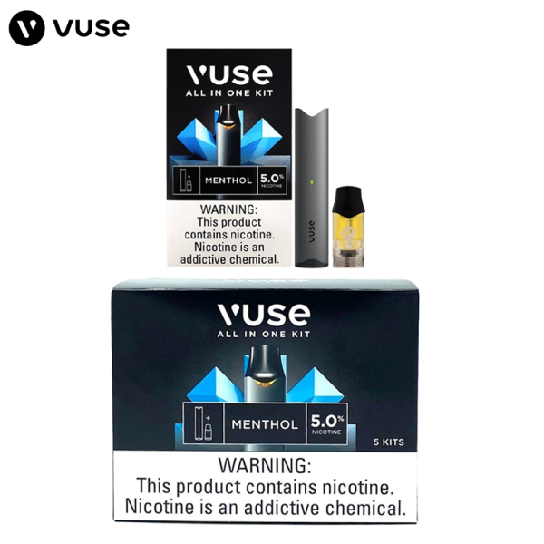 VUSE 5 NICOTINE ALL IN ONE KIT 5CT/PK - MENTHOL