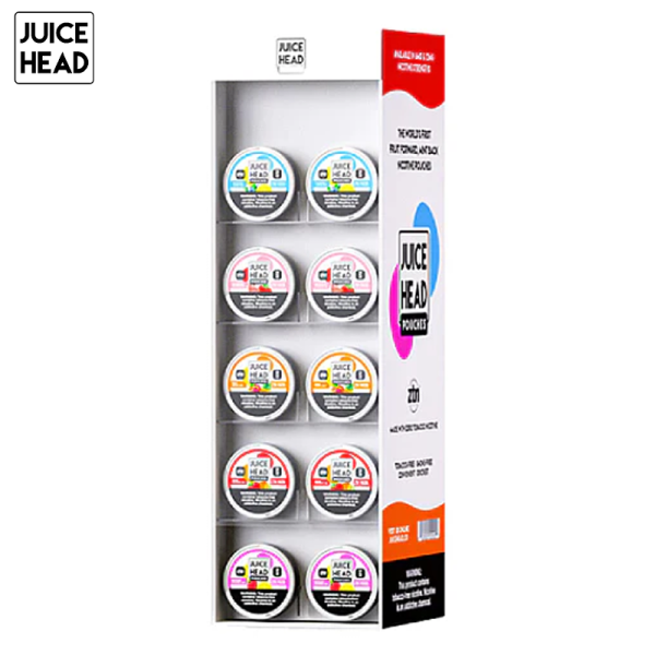 JUICE HEAD 6MG / 12MG NICOTINE POUCHES 20CT/10PK - ASSORTED DISPLAY